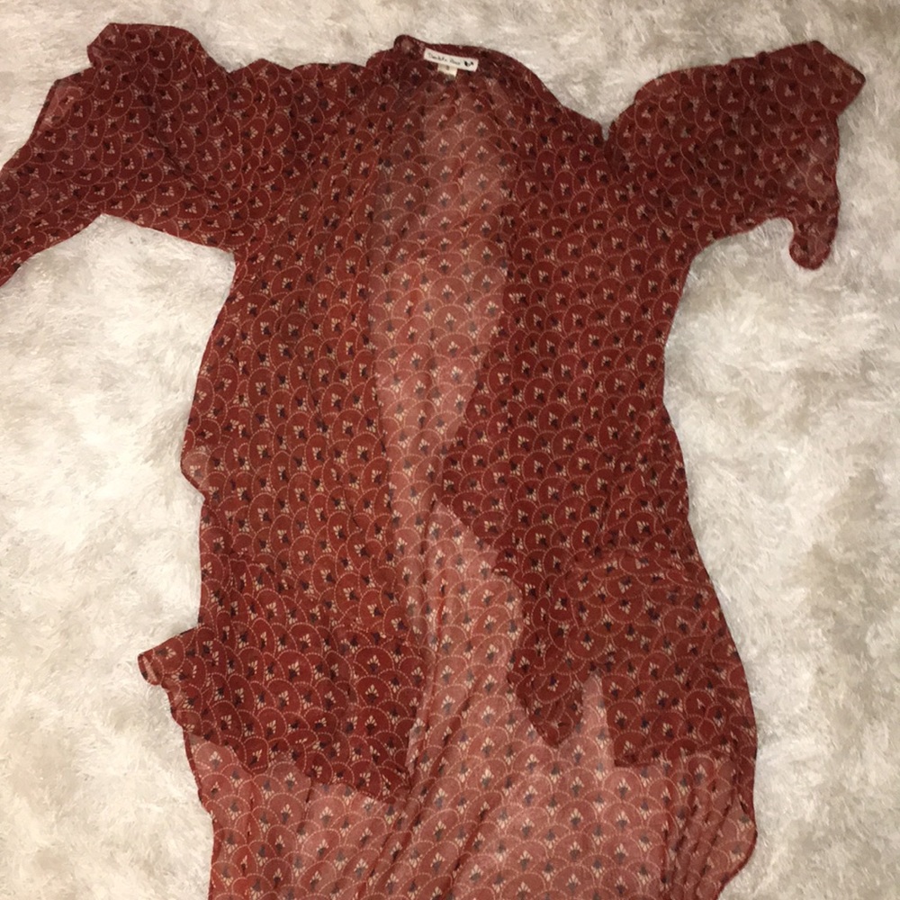 sheer cardigan